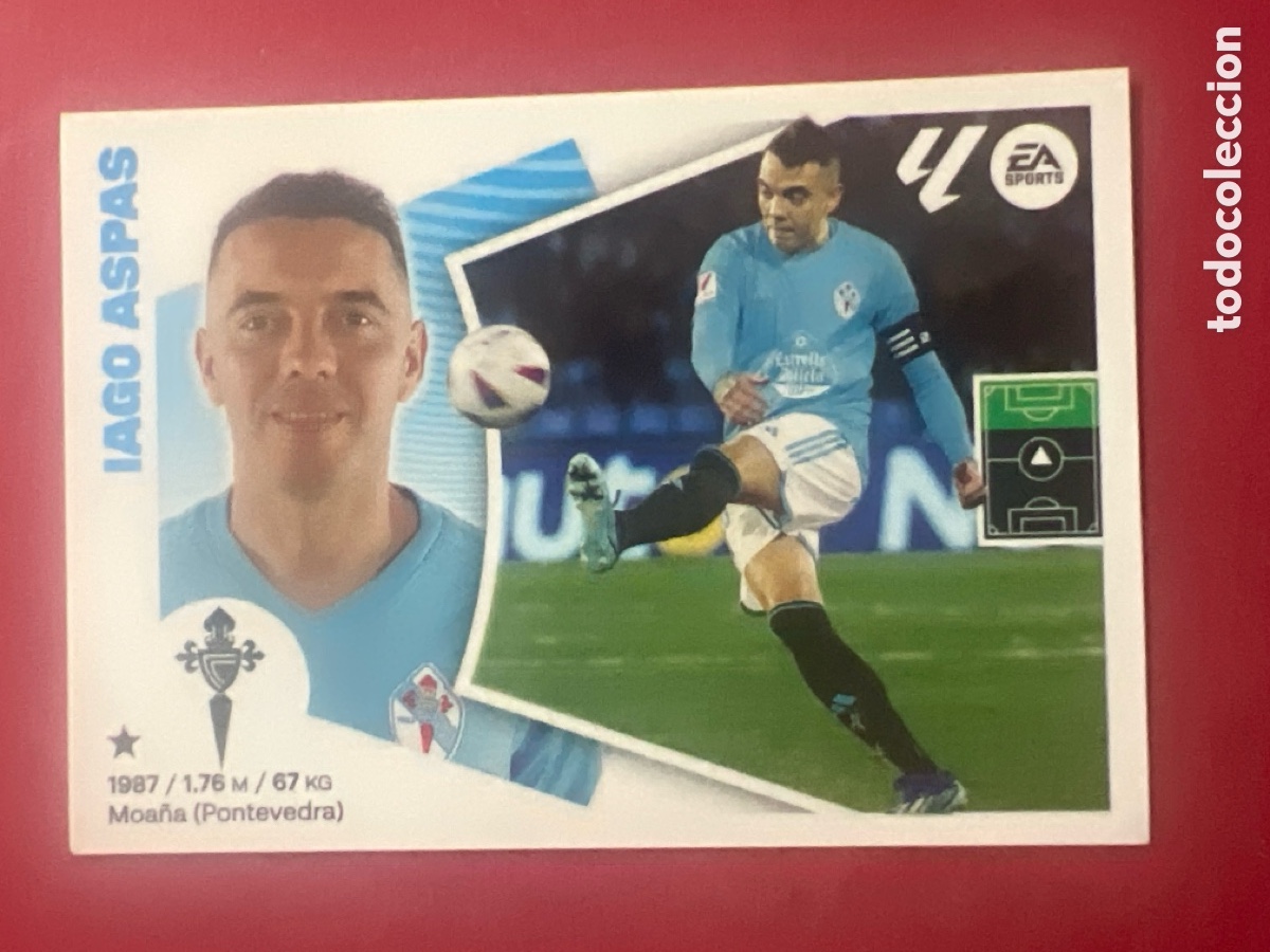 Cromos de Futebol: E1472. 20 Iago Aspas, RC Celta de Vigo, Panini Ediciones Liga Este 2024 2025 24 25