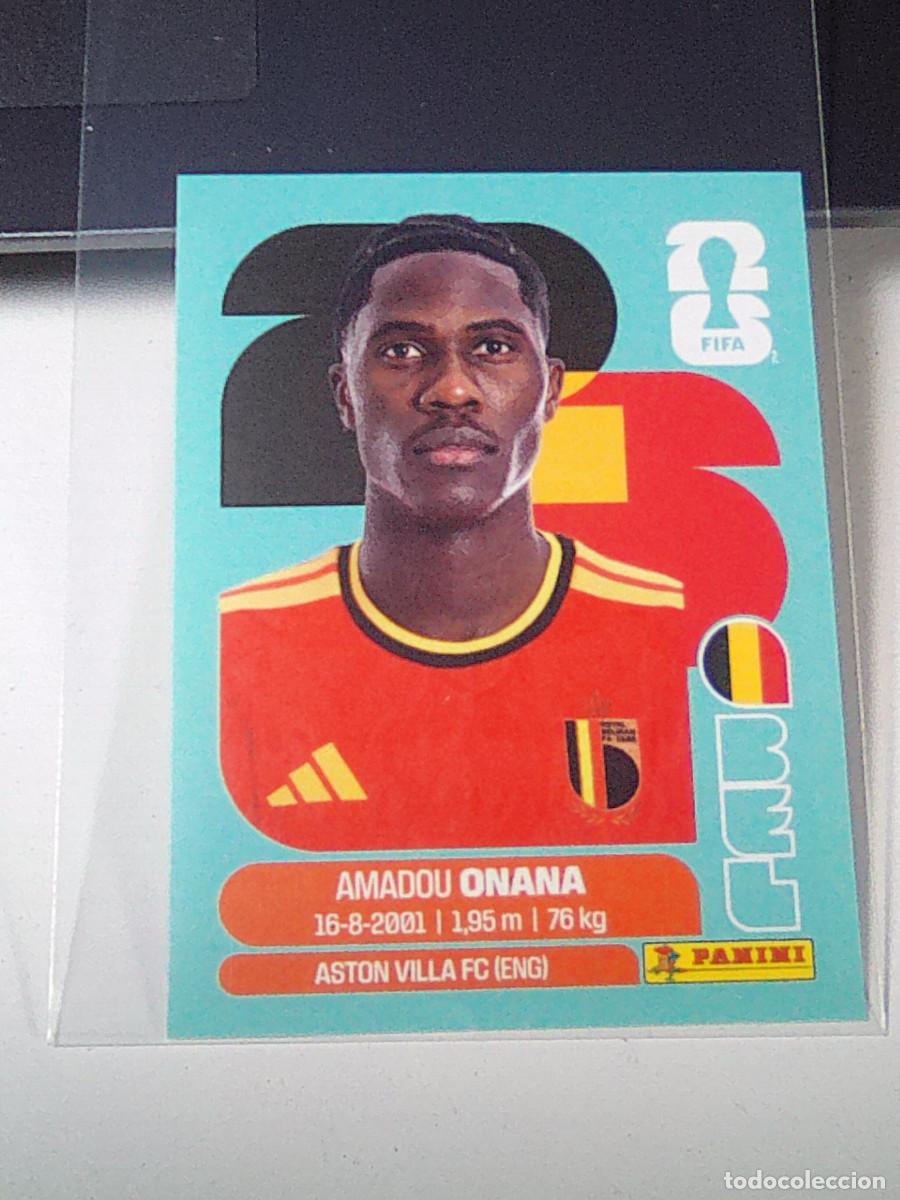 Fu&szlig;ball-Sticker: B31 BEL10 AMADOU ONANA 10 B&Eacute;LGICA BELGIUM MUNDIAL FIFA WORLD CUP 2026 STICKER PANINI