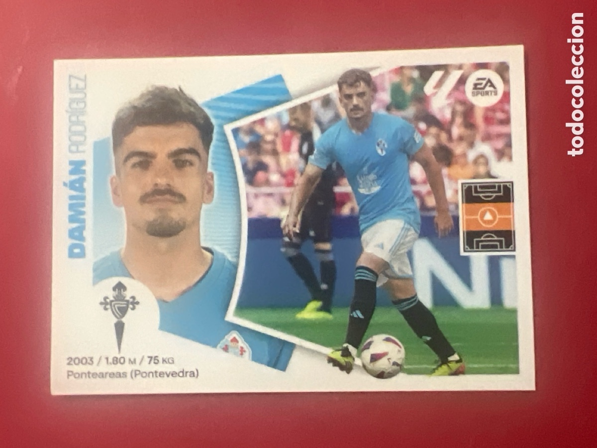 Fu&szlig;ball-Sticker: E1476. 16B Dami&aacute;n Rodr&iacute;guez, RC Celta de Vigo, Panini Ediciones Liga Este 2024 2025 24 25, 16 B