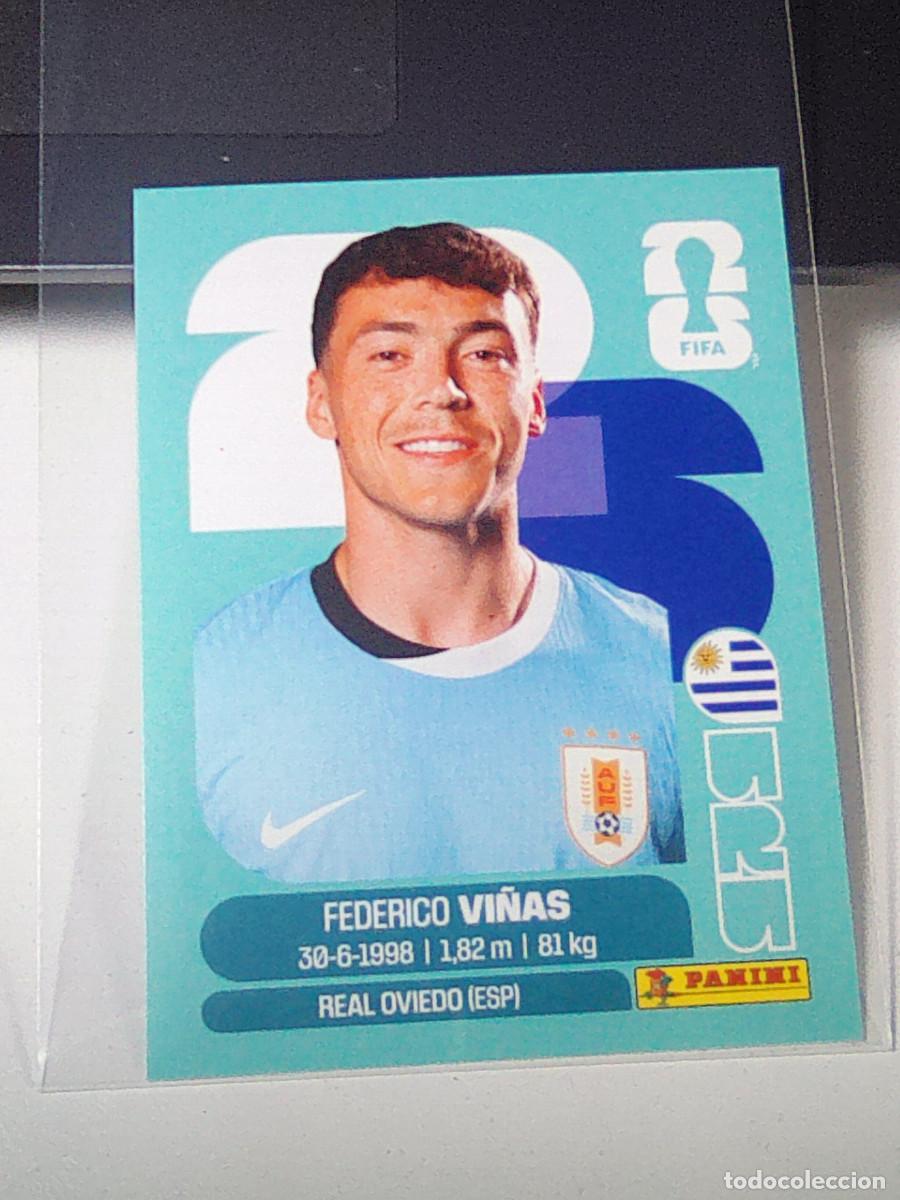 Football Stickers: B31 URU18 FEDERICO VI&Ntilde;AS 18 URU URUGUAY MUNDIAL FIFA WORLD CUP 2026 STICKER PANINI