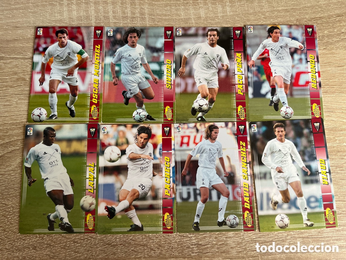 Football Stickers: ALBACETE MEGACRACKS MGK 2004 2005 04 05 LOTE B&Aacute;SICO