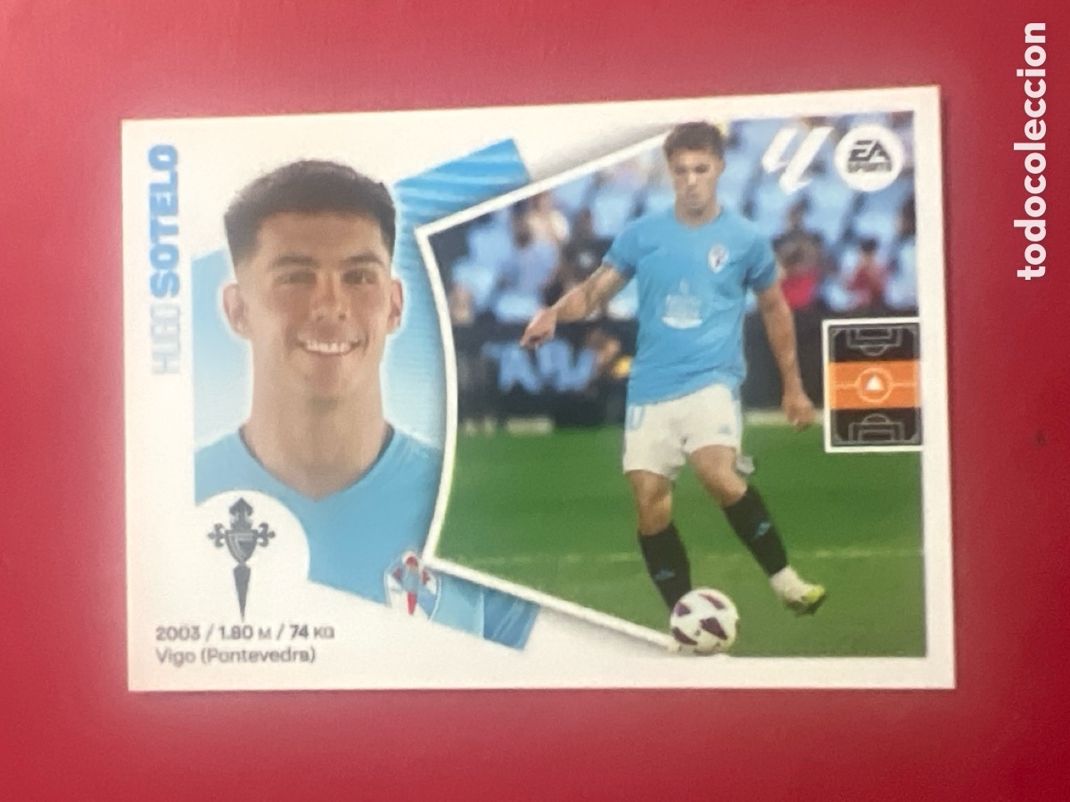 Football Stickers: E1483. 15B Hugo Sotelo, RC Celta de Vigo, Panini Ediciones Liga Este 2024 2025 24 25, 15 B
