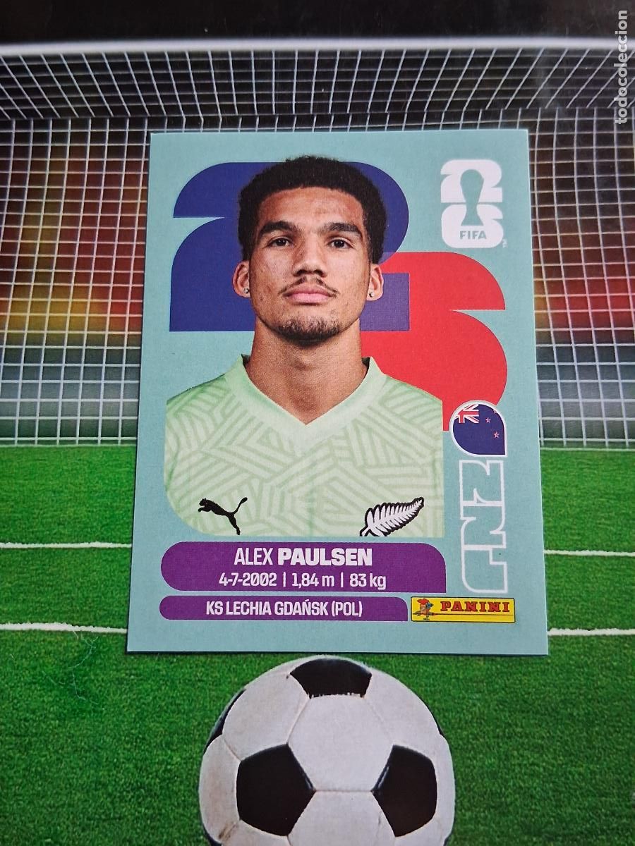Football Stickers: NZL 3 ALEX PAULSEN NUEVA ZALANDA CROMO STICKERS FUTBOL MUNDIAL FIFA 2026 MEXICO EEUU CANADA PANINI