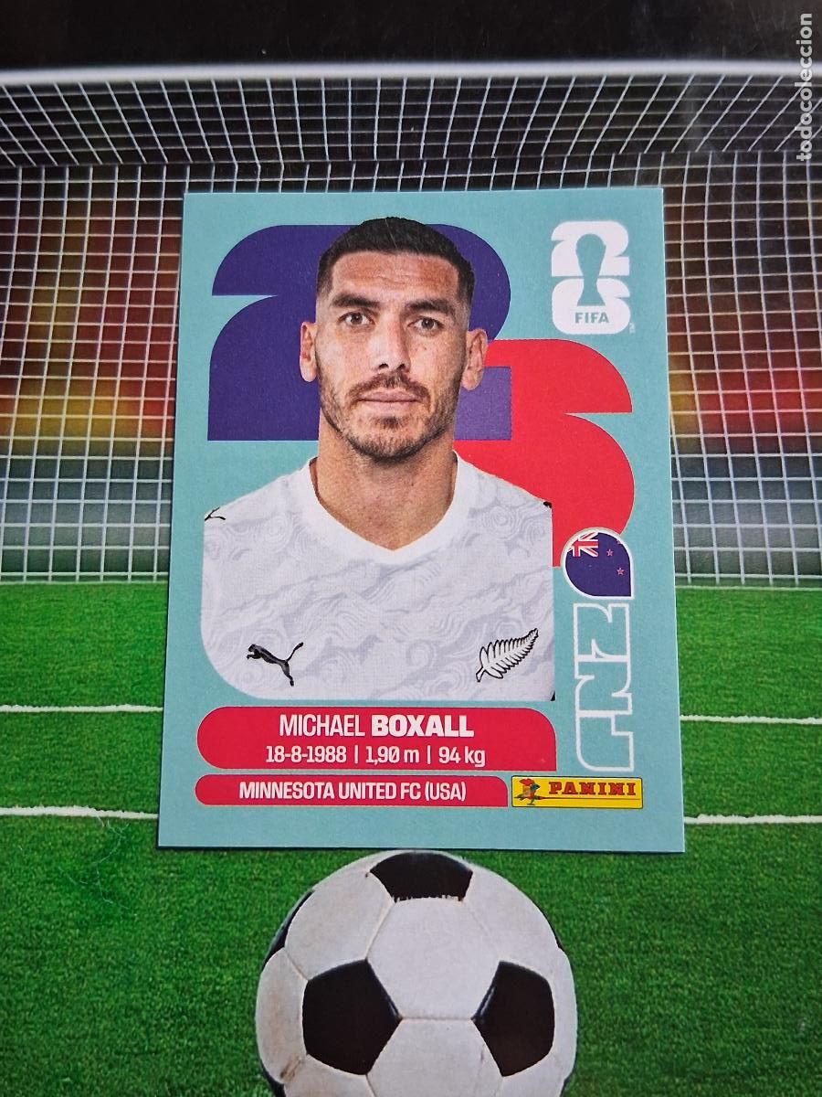 Football Stickers: NZL 4 MICHAEL BOXALL NUEVA ZALANDA CROMO STICKERS FUTBOL MUNDIAL FIFA 2026 MEXICO EEUU CANADA PANINI