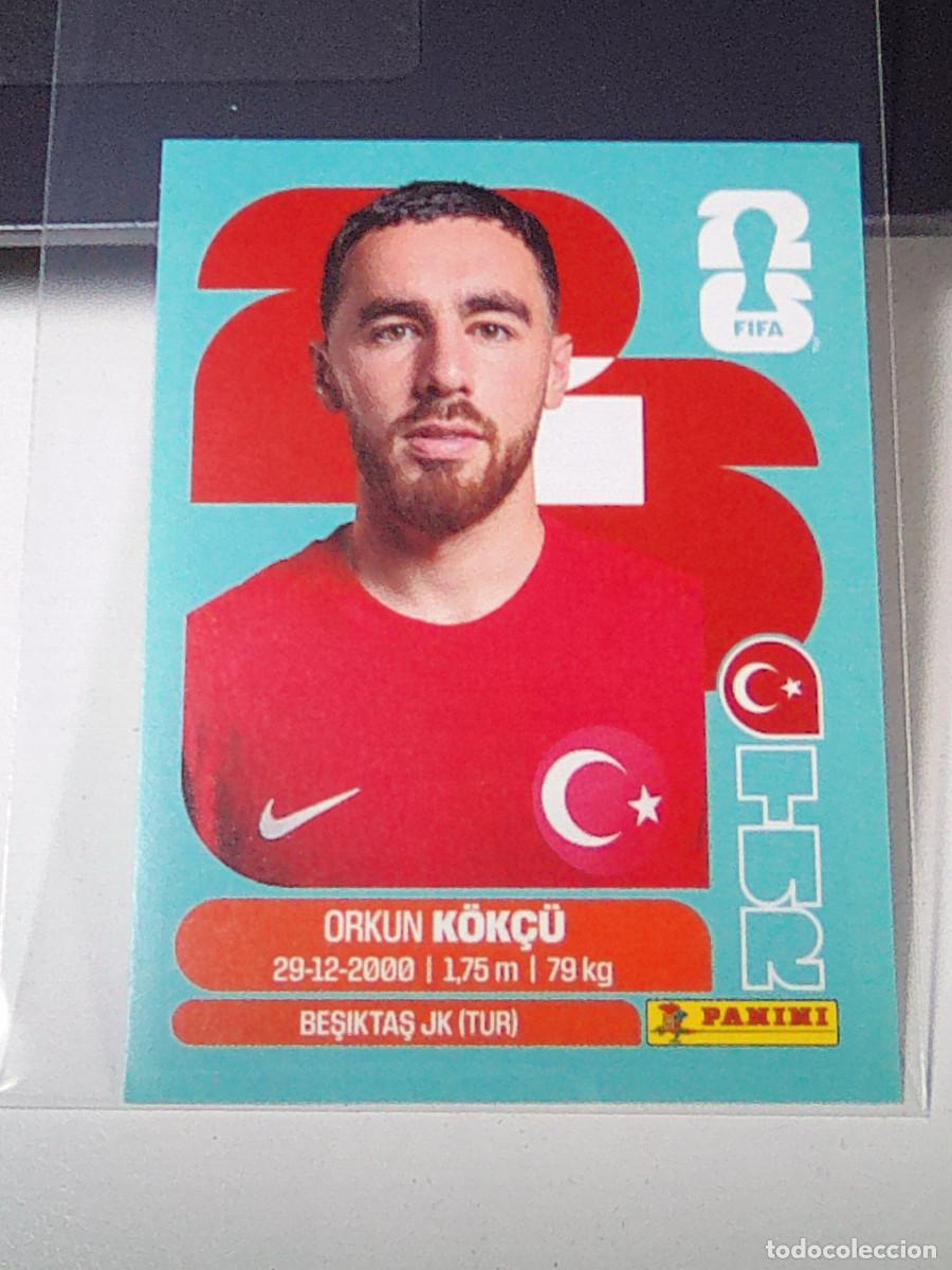 Football Stickers: B31 TUR12 ORKUN K&Ouml;K&Ccedil;&Uuml; 12 TURQU&Iacute;A TURQUEY TUR MUNDIAL FIFA WORLD CUP 2026 STICKER PANINI