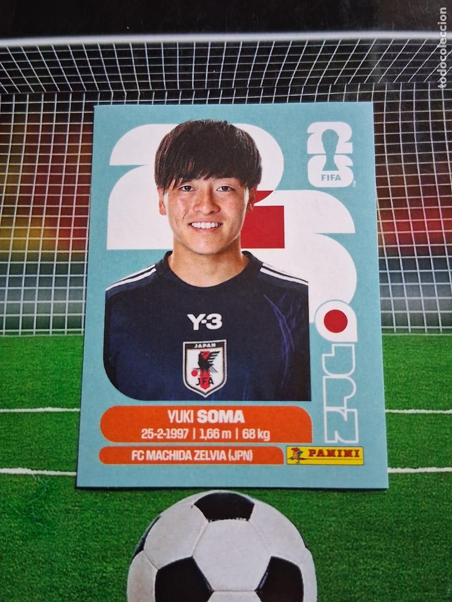 Football Stickers: JPN 9 YUKI SOMA JAPON CROMO STICKERS FUTBOL MUNDIAL FIFA 2026 MEXICO EEUU CANADA PANINI