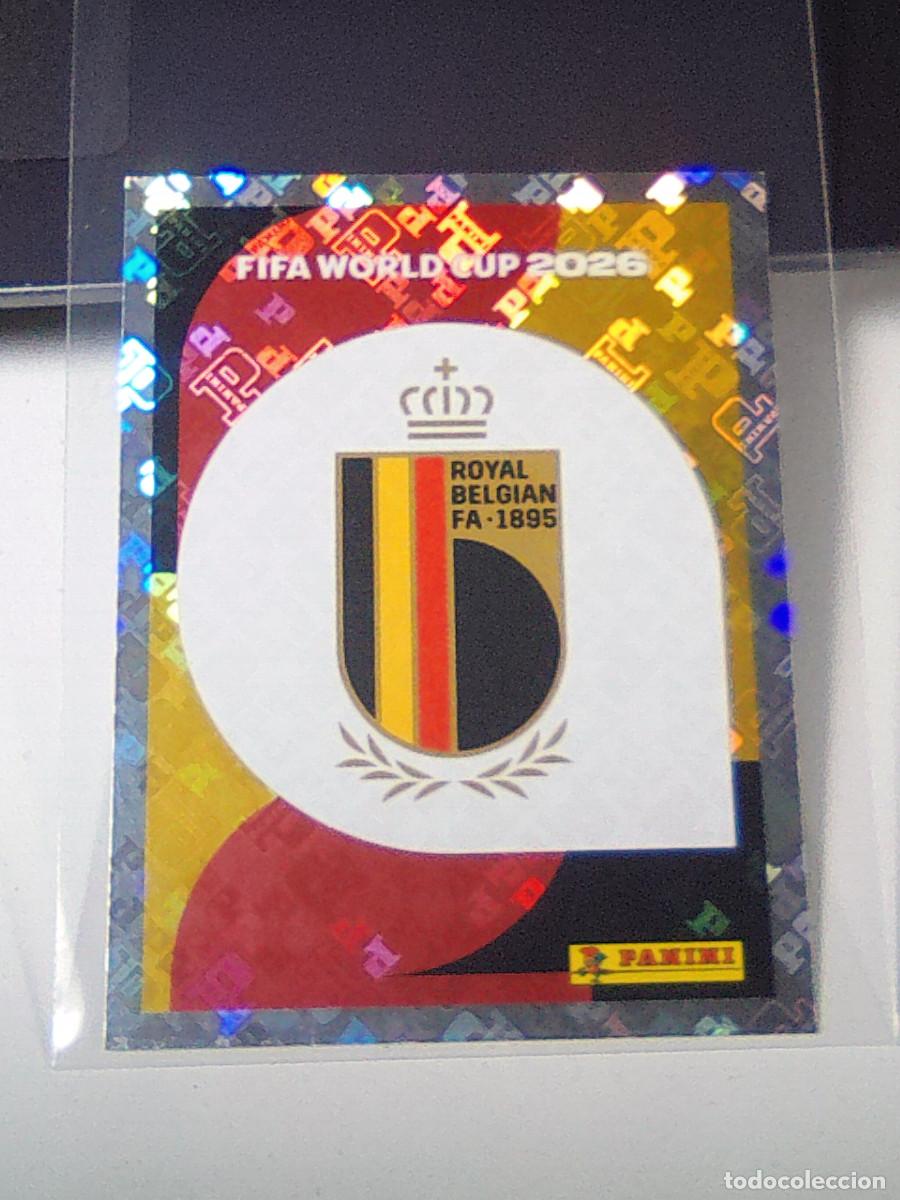 Cartes &agrave; collectionner de Football: B31 BEL 1 BEL1 ESCUDO BELGICA BELGIUM MUNDIAL FIFA WORLD CUP 2026 STICKER PANINI