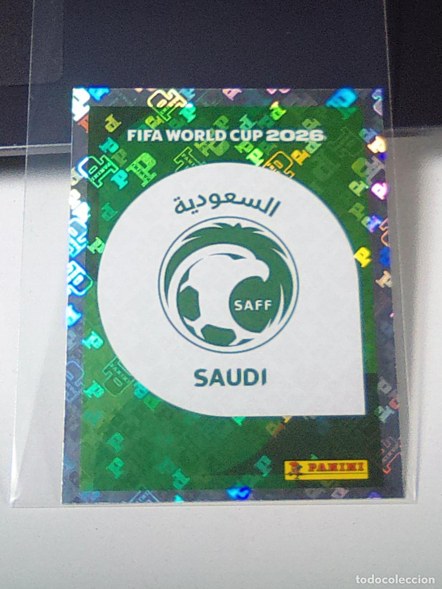 Cromos de f&uacute;tbol: B31 KSA 1 KSA1 ESCUDO LOGO BADGE ARABIA SAUD&Iacute; MUNDIAL FIFA WORLD CUP 2026 STICKER PANINI