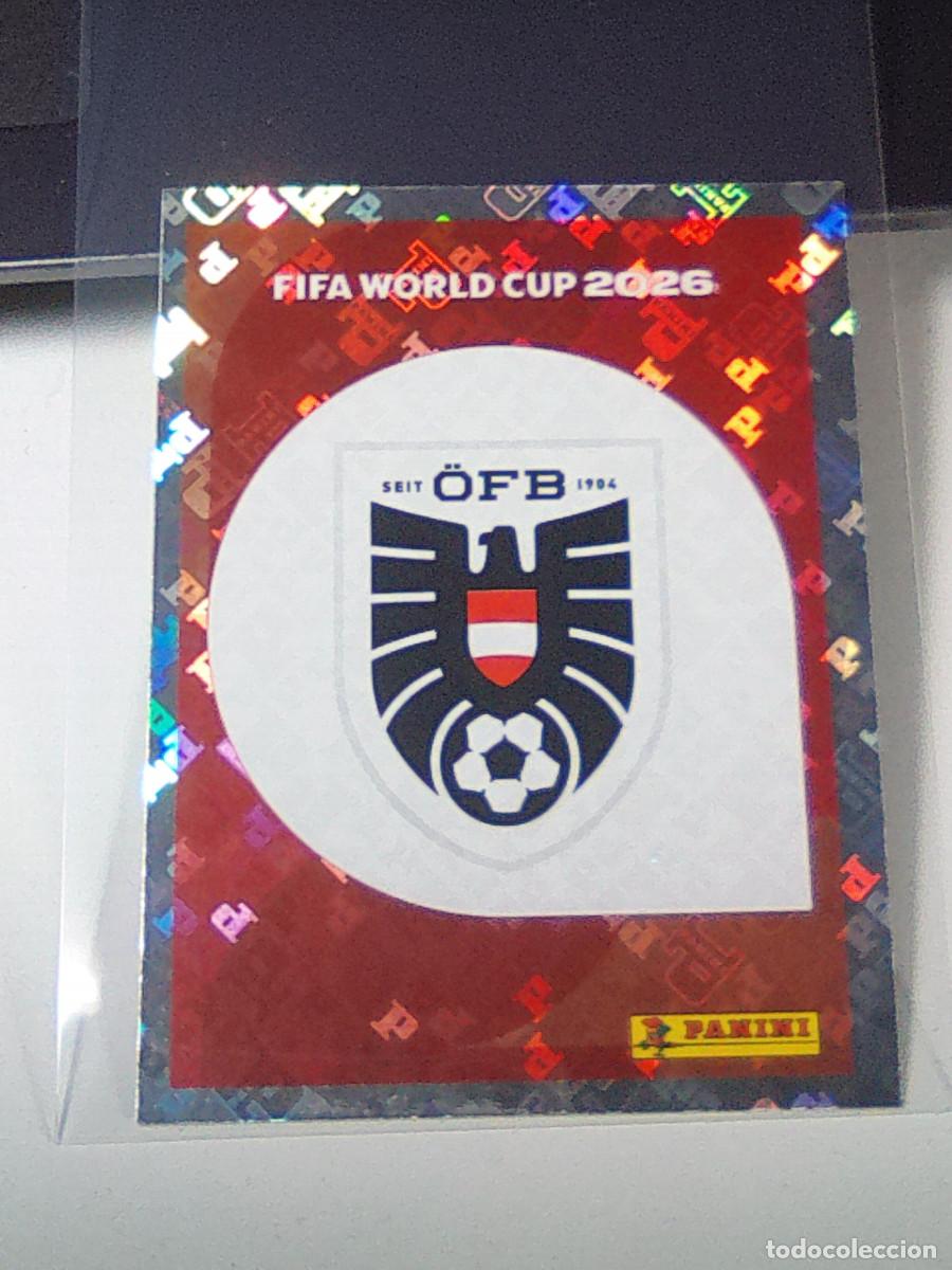 Cromos de f&uacute;tbol: B31 AUT1 EMBLEM ESCUDO 1 AUSTRIA AUT MUNDIAL FIFA WORLD CUP 2026 STICKER PANINI