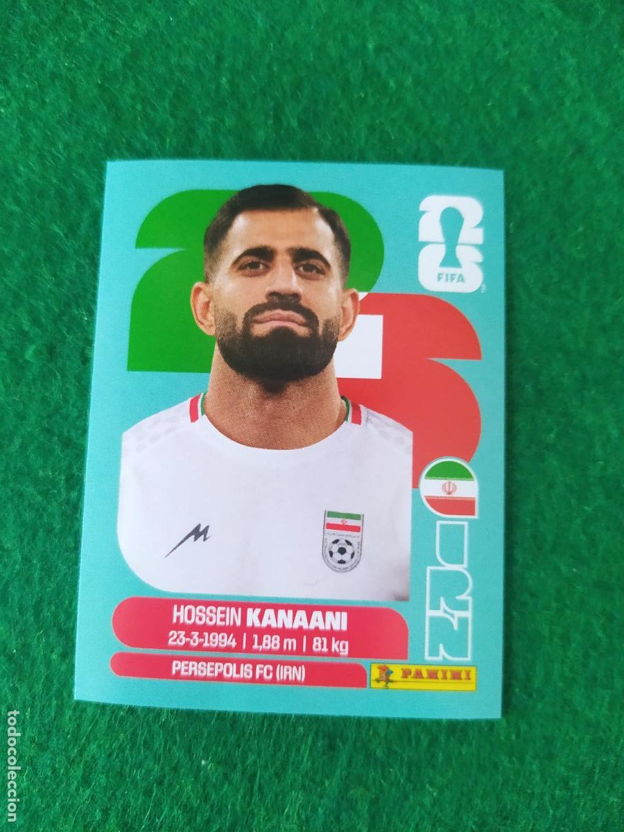 Cromos de f&uacute;tbol: OFFICIAL STICKER COLLECTION WORLD CUP MUNDIAL 2026 - IRAN N&ordm; 8 KANAANI