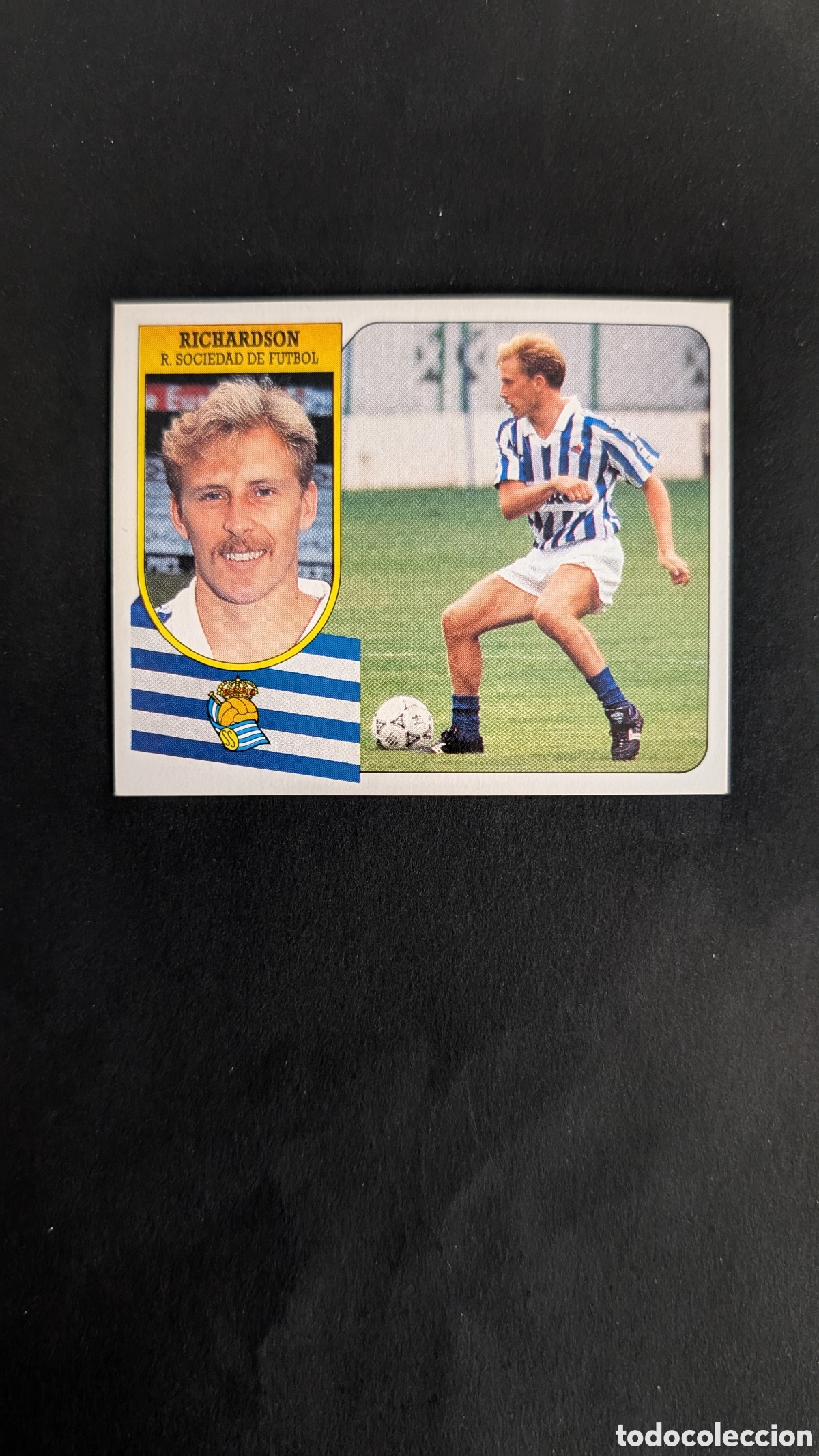 Cromos de Futebol: RICHARDSON REAL SOCIEDAD BAJA CART&Oacute;N LIGA ESTE 1991/92 91 92 NUNCA PEGADO SIN PEGAR