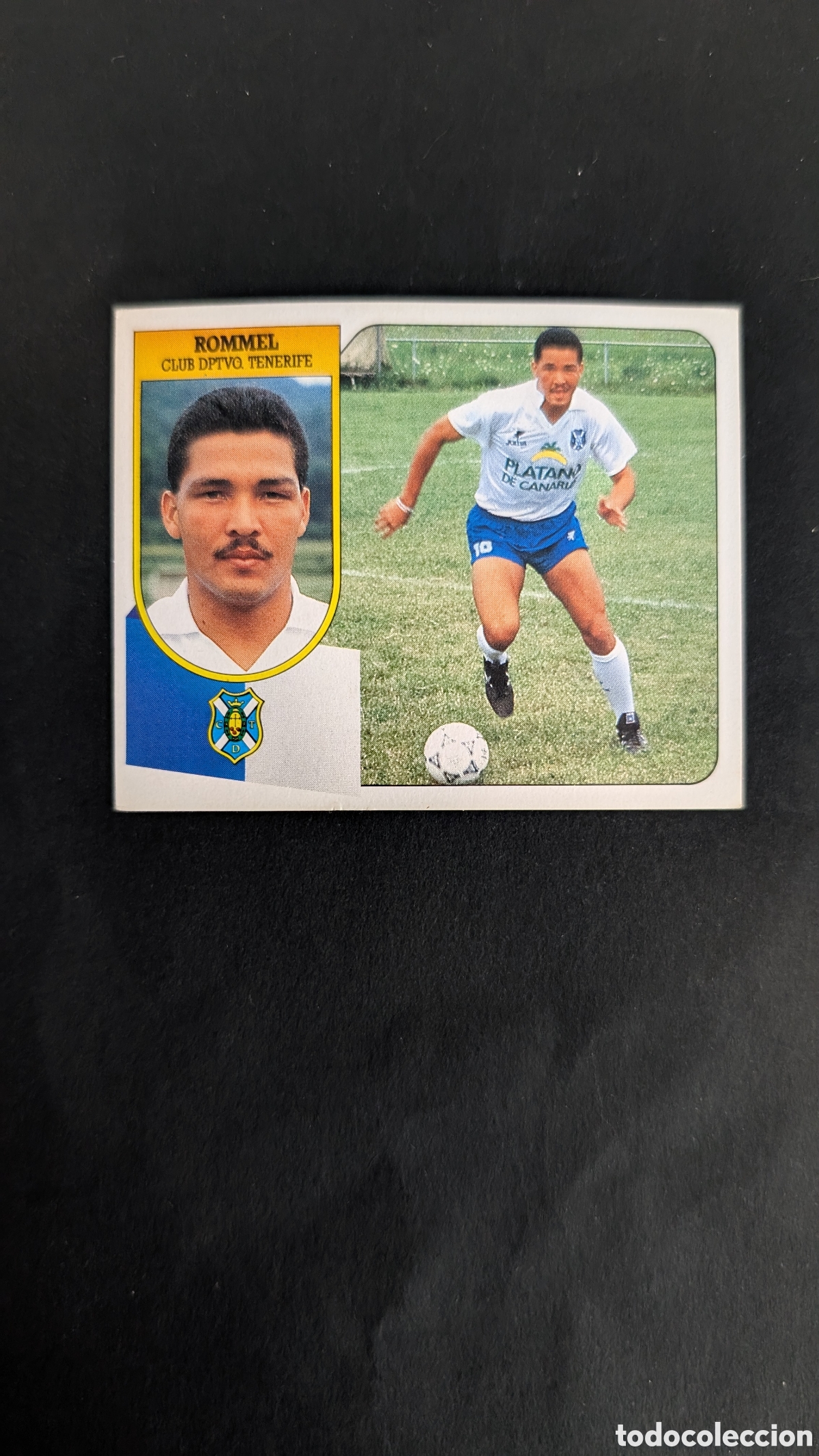 Cromos de Futebol: ROMMEL FERNANDEZ TENERIFE BAJA CART&Oacute;N LIGA ESTE 1991/92 91 92 NUNCA PEGADO SIN PEGAR