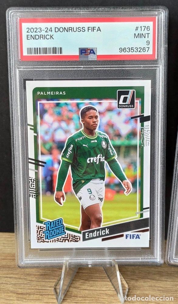 Cromos de f&uacute;tbol: 2023/24 Panini Donruss FIFA Endrick Rookie #176 Palmeiras PSA 9 Graded card