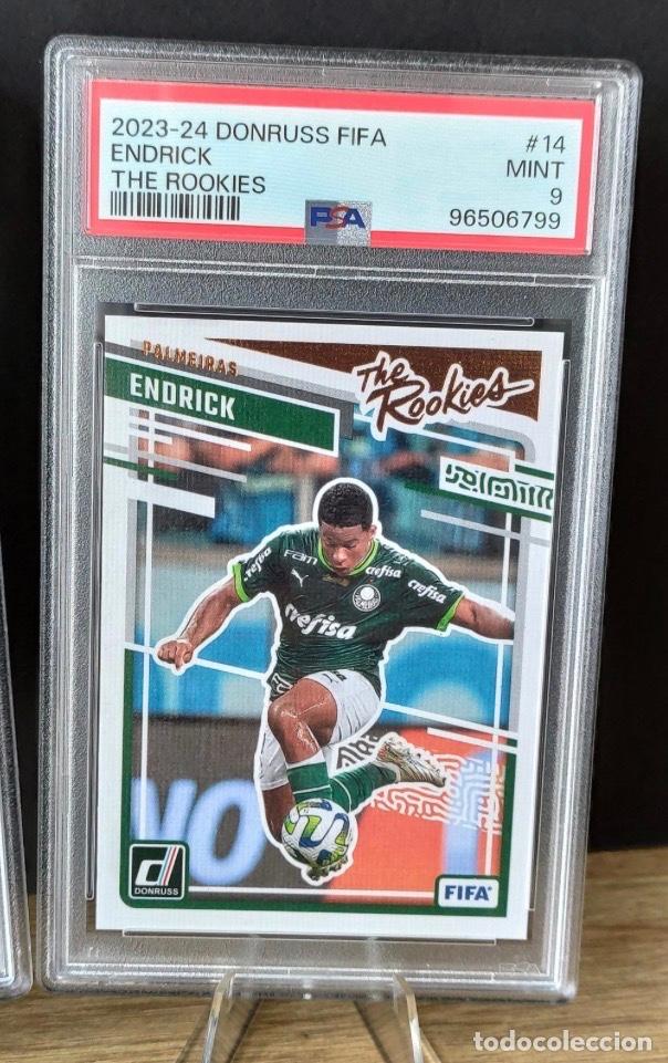 Cromos de f&uacute;tbol: 2023/24 Panini Donruss FIFA Endrick Rookie #14 Palmeiras PSA 9 Graded card