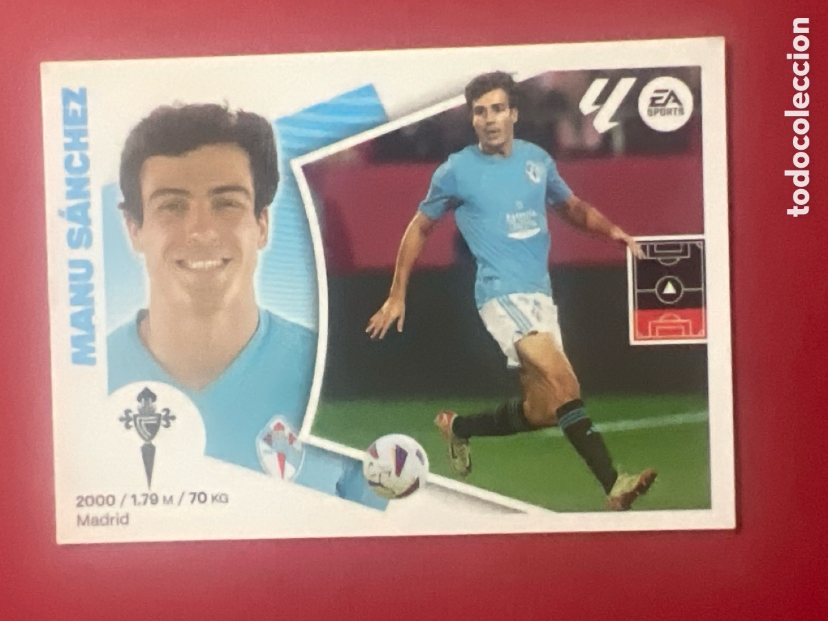Figurine di Calcio: E1498. 10 Manu S&aacute;nchez, RC Celta de Vigo, Panini Ediciones Liga Este 2024 2025 24 25