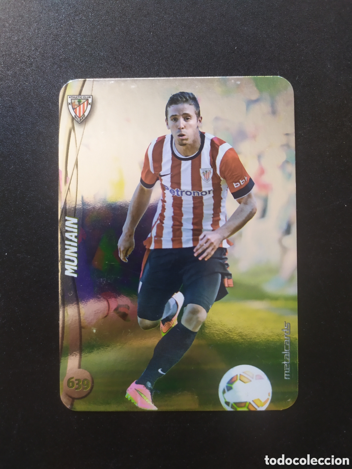 Figurine di Calcio: Mundicromo fichas Liga 2014 2015 14 15 Muniain top brillo liso n&deg; 639 Athletic Bilbao
