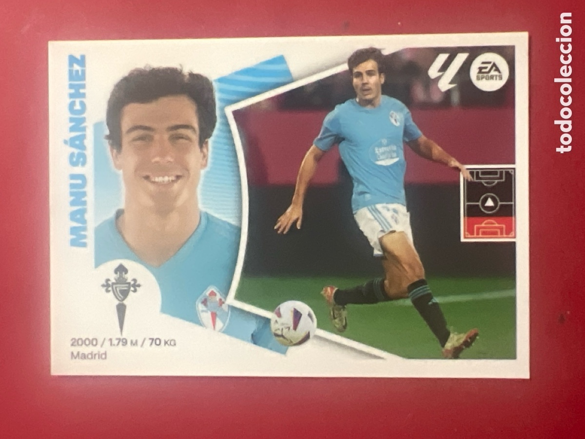 Figurine di Calcio: E1499. 10 Manu S&aacute;nchez, RC Celta de Vigo, Panini Ediciones Liga Este 2024 2025 24 25