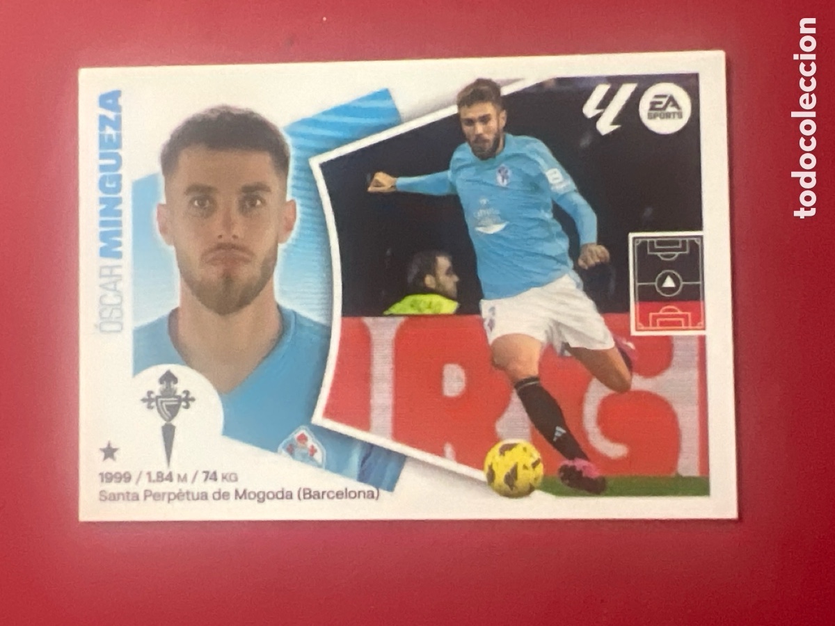 Figurine di Calcio: E1500. OSCAR MINGUEZA CELTA DE VIGO N&ordm; 9 LIGA 2024 2025 ESTE 24 25 PANINI