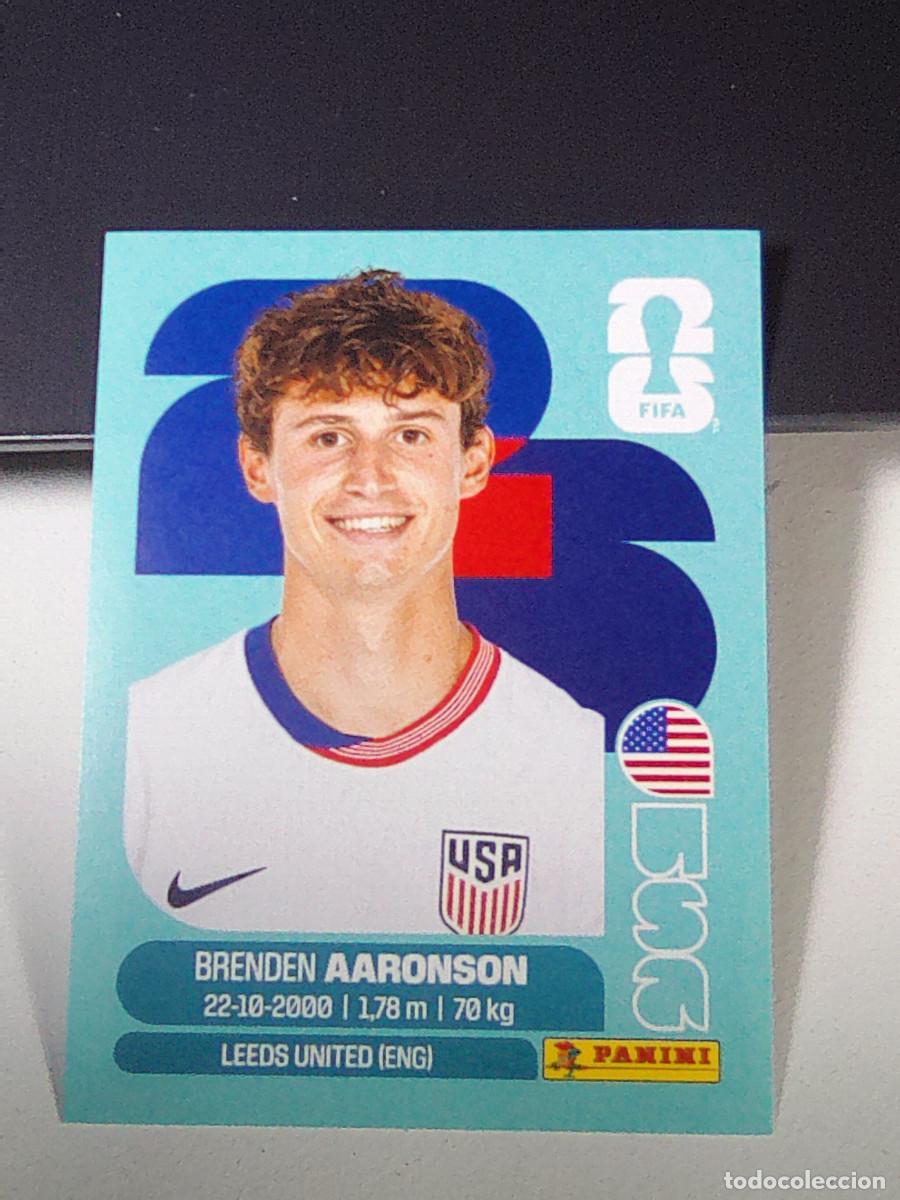 Figurine di Calcio: B32 USA17 BRENDEN AARONSON 17 ESTADOS UNIDOS USA MUNDIAL FIFA WORLD CUP 2026 STICKER PANINI
