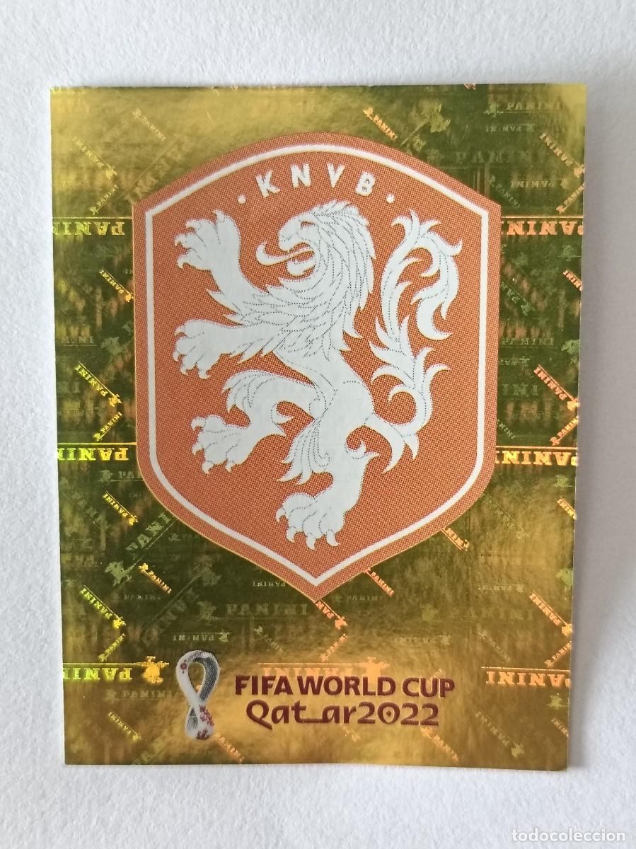 Fu&szlig;ball-Sticker: #NED 2 ESCUDO (PAISES BAJOS) MUNDIAL QATAR 2022 PANINI