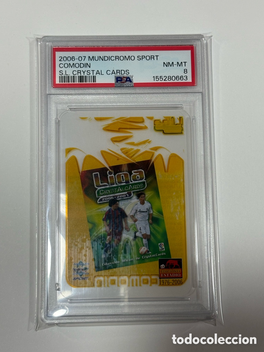Fu&szlig;ball-Sticker: PSA 8 POP 1 All Notes MESSI 2006 2007 MUNDICROMO SPORT S.L CRYSTAL CARDS COMODIN