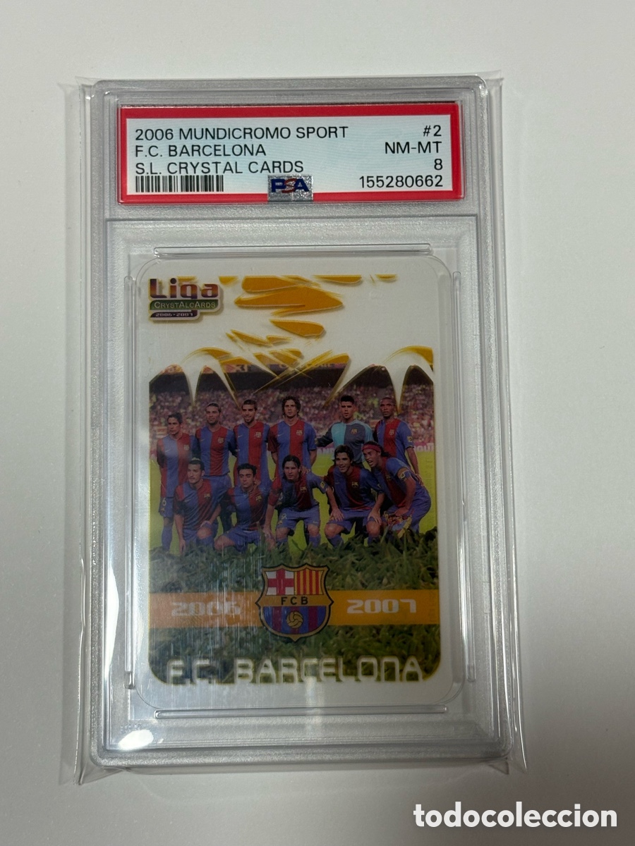 Figurine di Calcio: PSA 8 POP 1 MESSI 2006 2007 MUNDICROMO SPORT S.L. CRYSTAL CARDS 2 F.C. BARCELONA