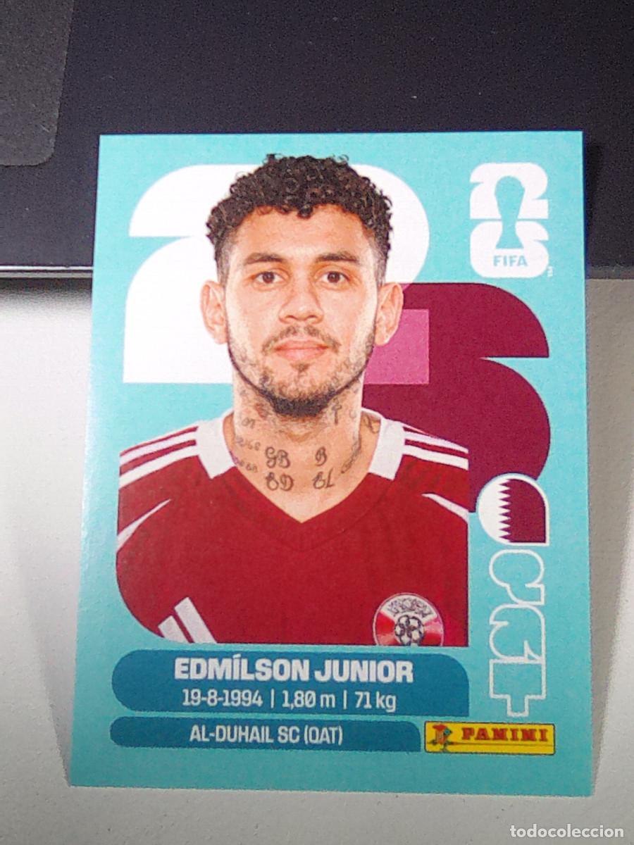 Cromos de f&uacute;tbol: B32 QAT 17 QAT17 EDMILSON JUNIOR QATAR CATAR QAT MUNDIAL FIFA WORLD CUP 2026 STICKER PANINI