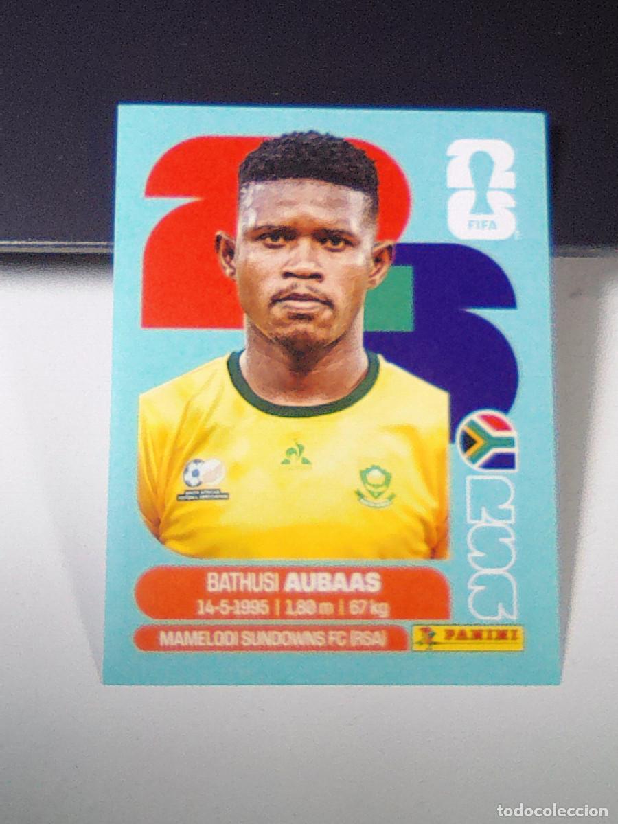 Cromos de f&uacute;tbol: B32 RSA14 BATHUSI AUBAAS 14 SUD&Aacute;FRICA RSA SOUTH AFRIKA MUNDIAL FIFA WORLD CUP 2026 STICKER PANINI