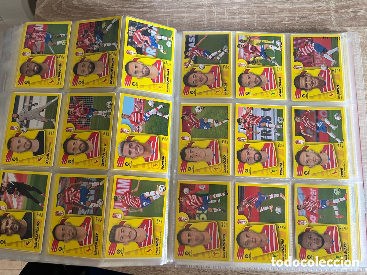 Cromos de f&uacute;tbol: GRANADA CF LIGA ESTE EDICIONES ESTE 2021 2022 21 22 SET COMPLETO INCLUYE ESCUDO Y ENTRENADOR