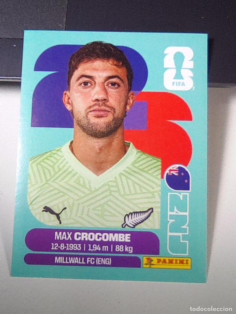 Fu&szlig;ball-Sticker: B32 NZL 2 NZL2 MAX CROCOMBE NUEVA ZELANDA NZL NEW ZEALAND MUNDIAL FIFA WORLD CUP 2026 STICKER PANIN