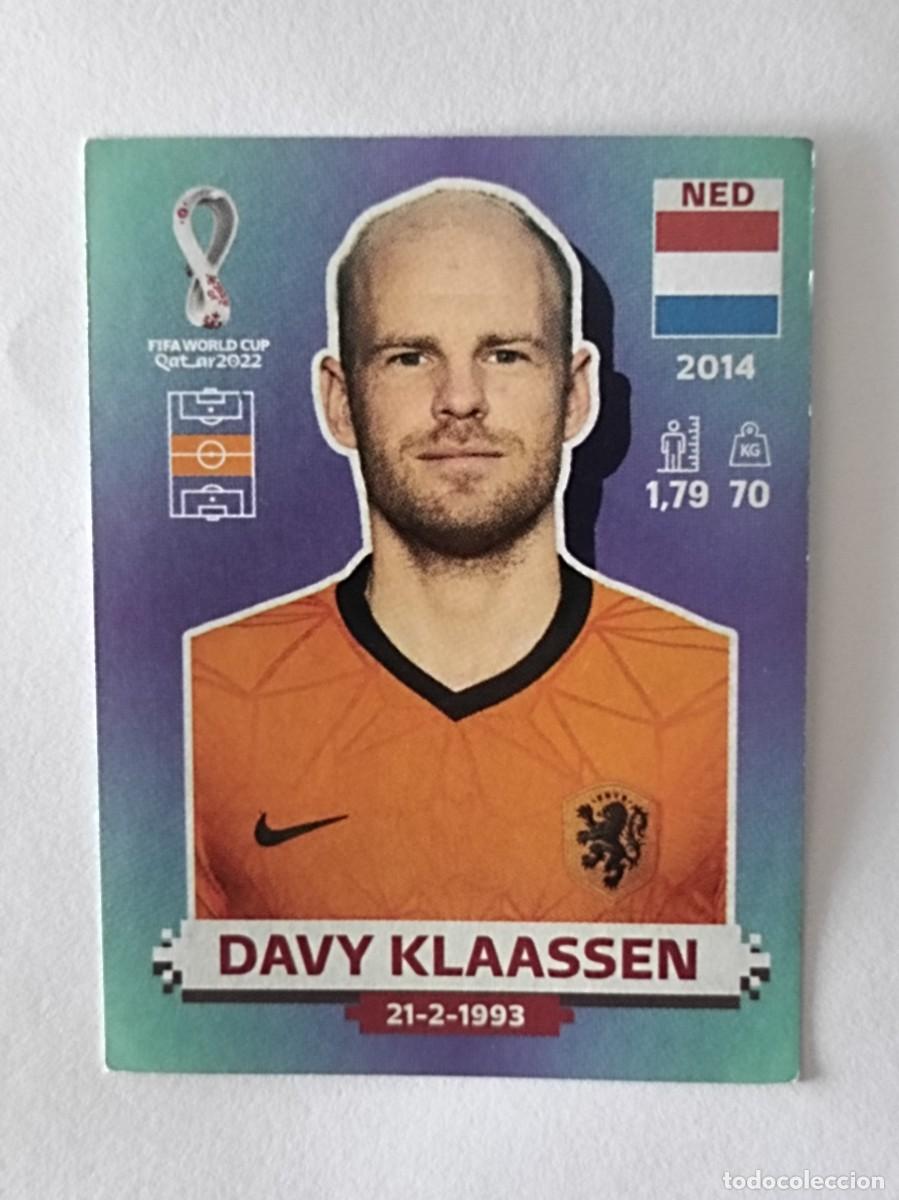Fu&szlig;ball-Sticker: #NED 13 DAVY KLAASSEN (PAISES BAJOS) MUNDIAL QATAR 2022 PANINI