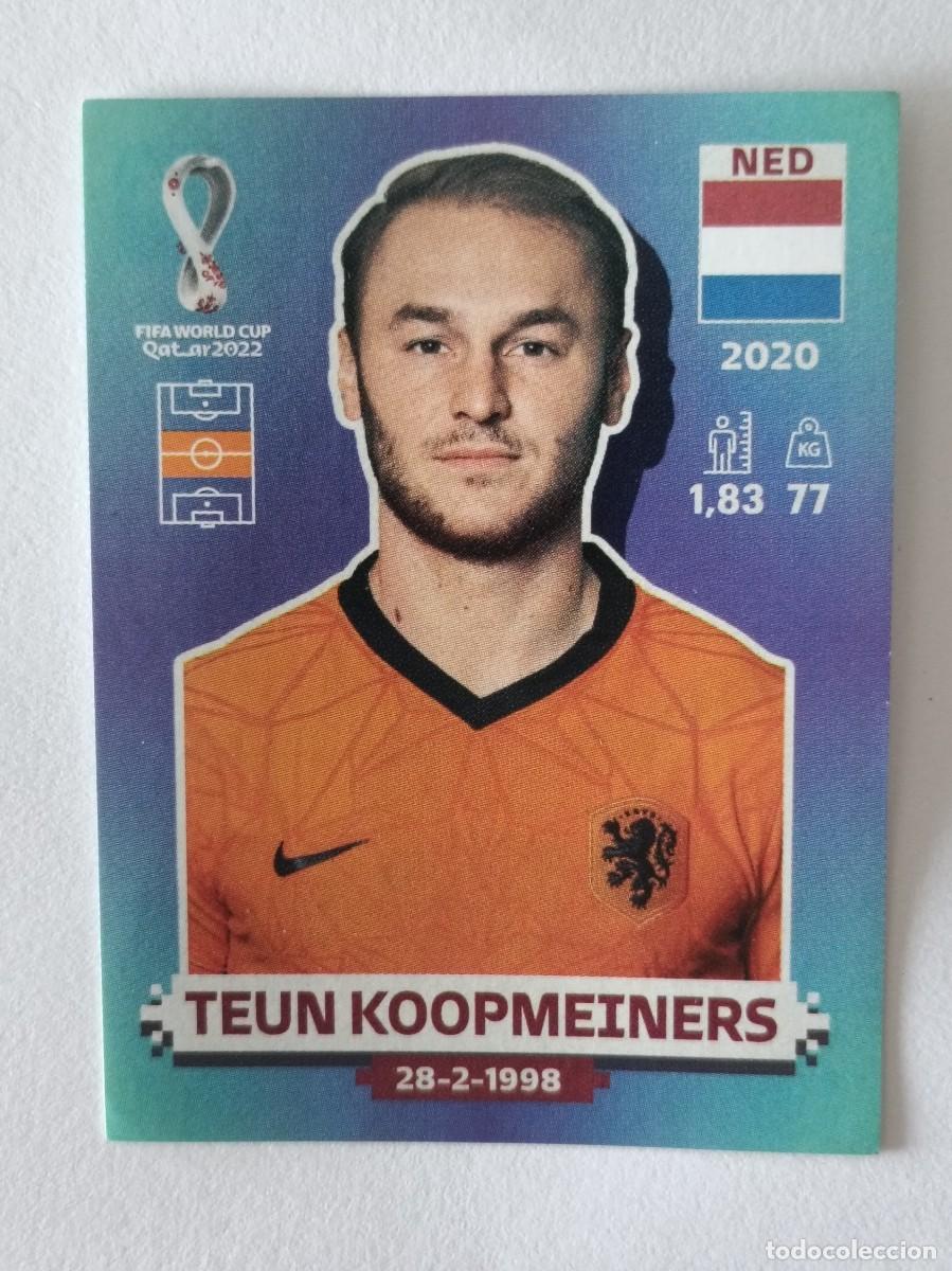 Football Stickers: #NED 14 TEUN KOOPMEINERS (PAISES BAJOS) MUNDIAL QATAR 2022 PANINI