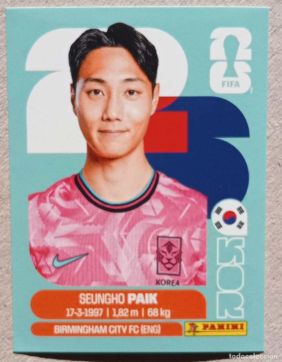 Cromos de f&uacute;tbol: Figurina Panini 2026 Cromo World Cup Usa Mundial 2026 Seungho Paik Korea Republic n KOR 14