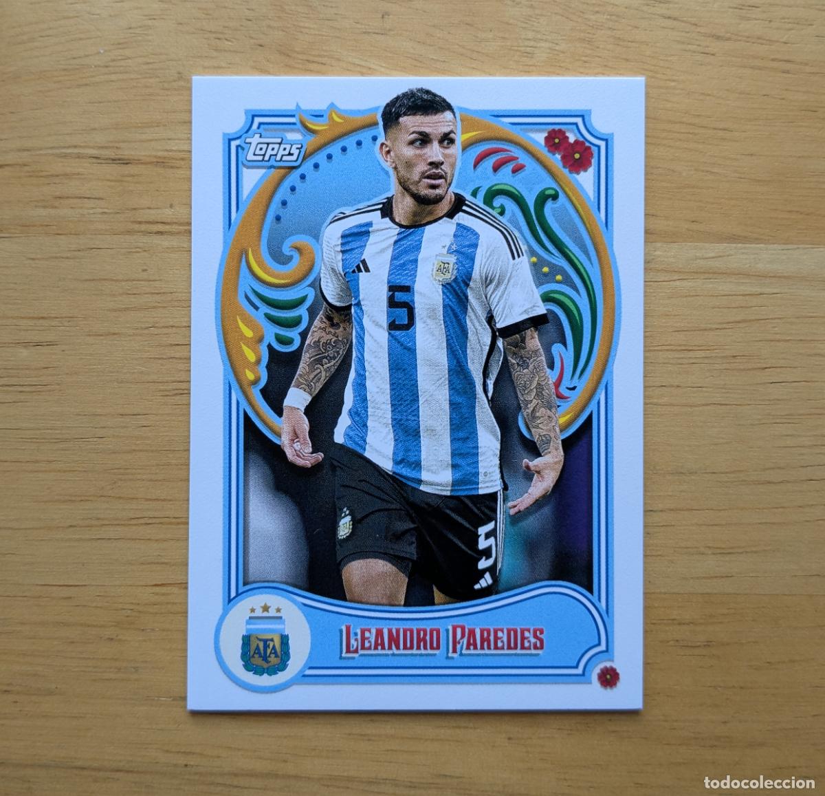 Cromos de f&uacute;tbol: TOPPS ARGENTINA FILETEADO 2023 - LEANDRO PAREDES - N&ordm; 19