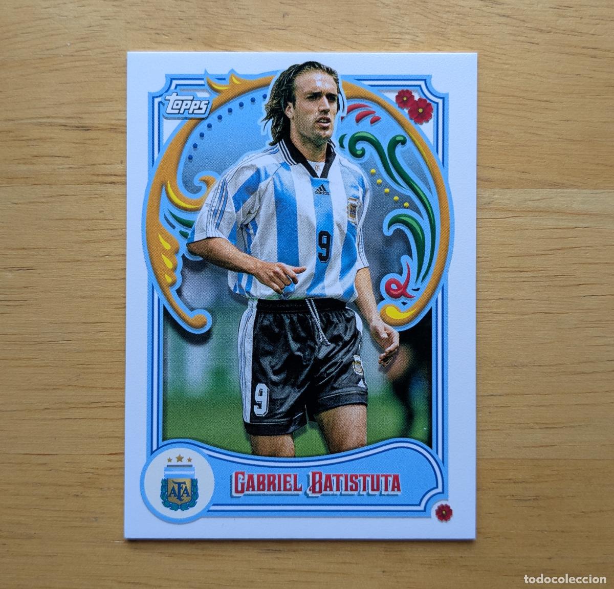 Cromos de f&uacute;tbol: TOPPS ARGENTINA FILETEADO 2023 - GABRIEL BATISTUTA - N&ordm; 43