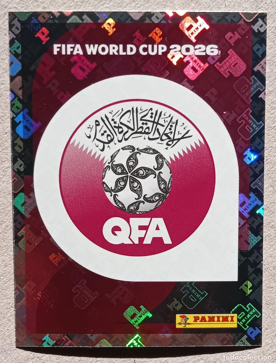 Cromos de f&uacute;tbol: Figurina Panini 2026 Cromo World Cup Usa Mundial 2026 scudetto escudo badge Qatar n QAT 1