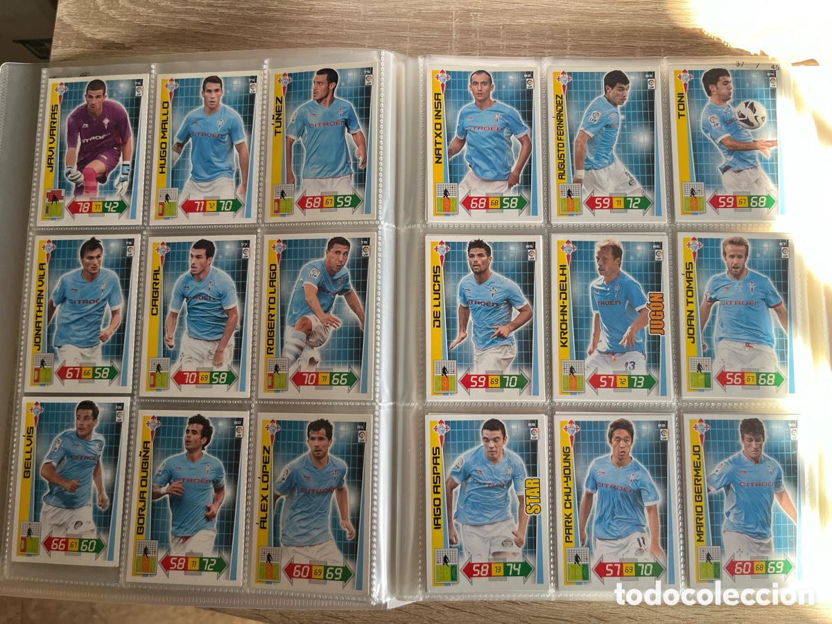 Cromos de f&uacute;tbol: CELTA DE VIGO ADRENALYN 2012 2013 12 13 SET B&Aacute;SICO COMPLETO