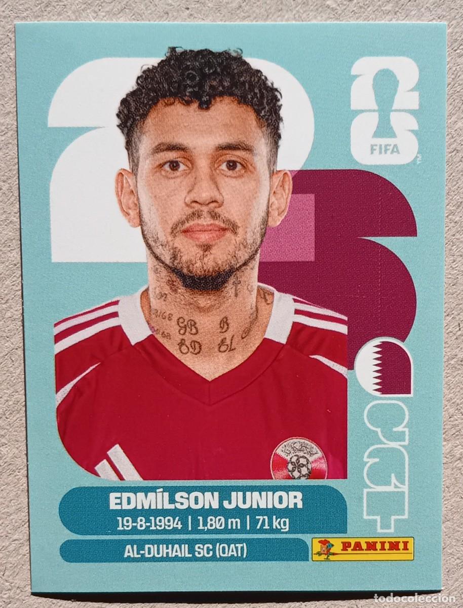 Figurine di Calcio: Figurina Panini 2026 Cromo World Cup Usa Mundial 2026 Edm&iacute;lson Junior Qatar n QAT 17