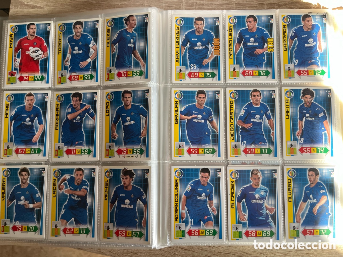 Football Stickers: GETAFE ADRENALYN 2012 2013 12 13 SET B&Aacute;SICO COMPLETO