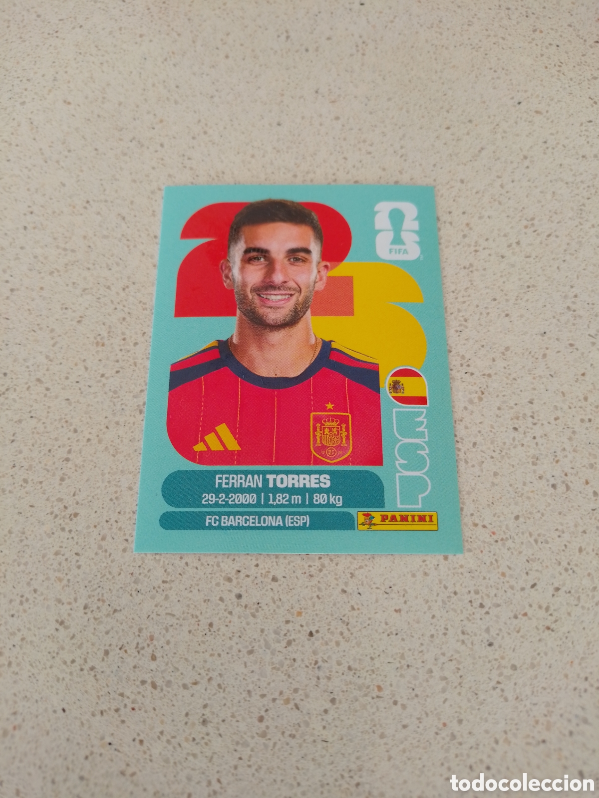 Football Stickers: CROMO NUMERO 18 FERRAN TORRES ESPA&Ntilde;A. MUNDIAL 2026. PANINI