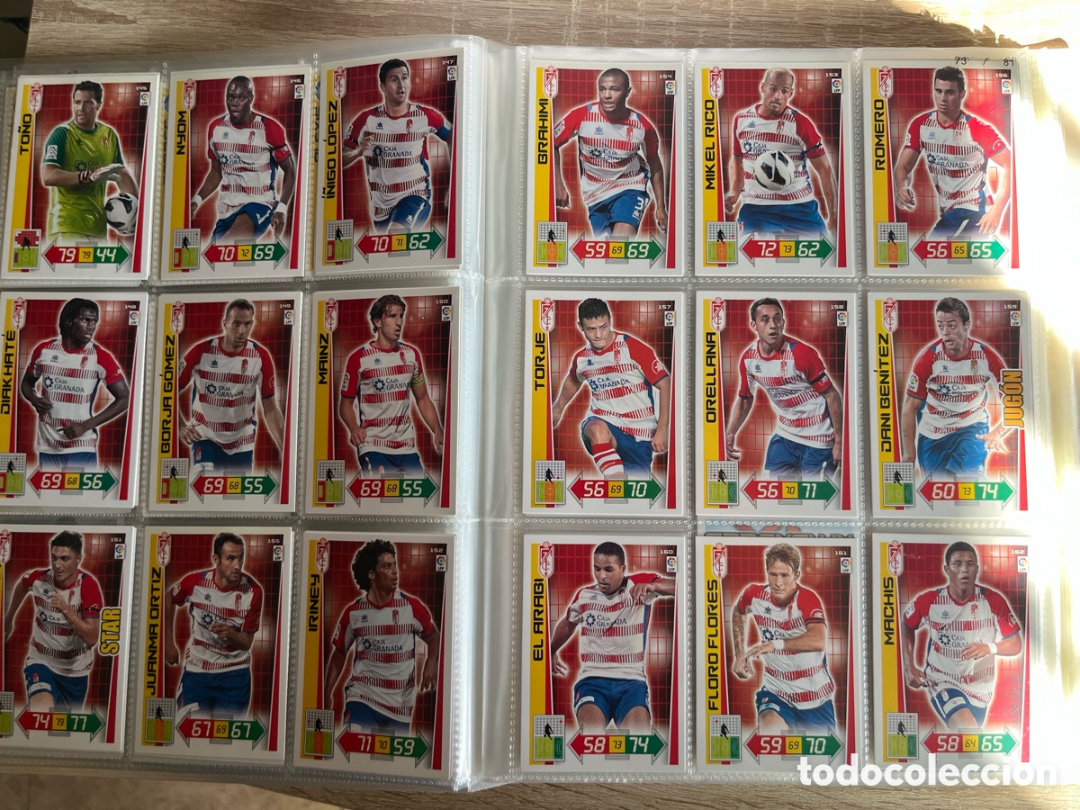Football Stickers: GRANADA CF ADRENALYN 2012 2013 12 13 SET B&Aacute;SICO COMPLETO
