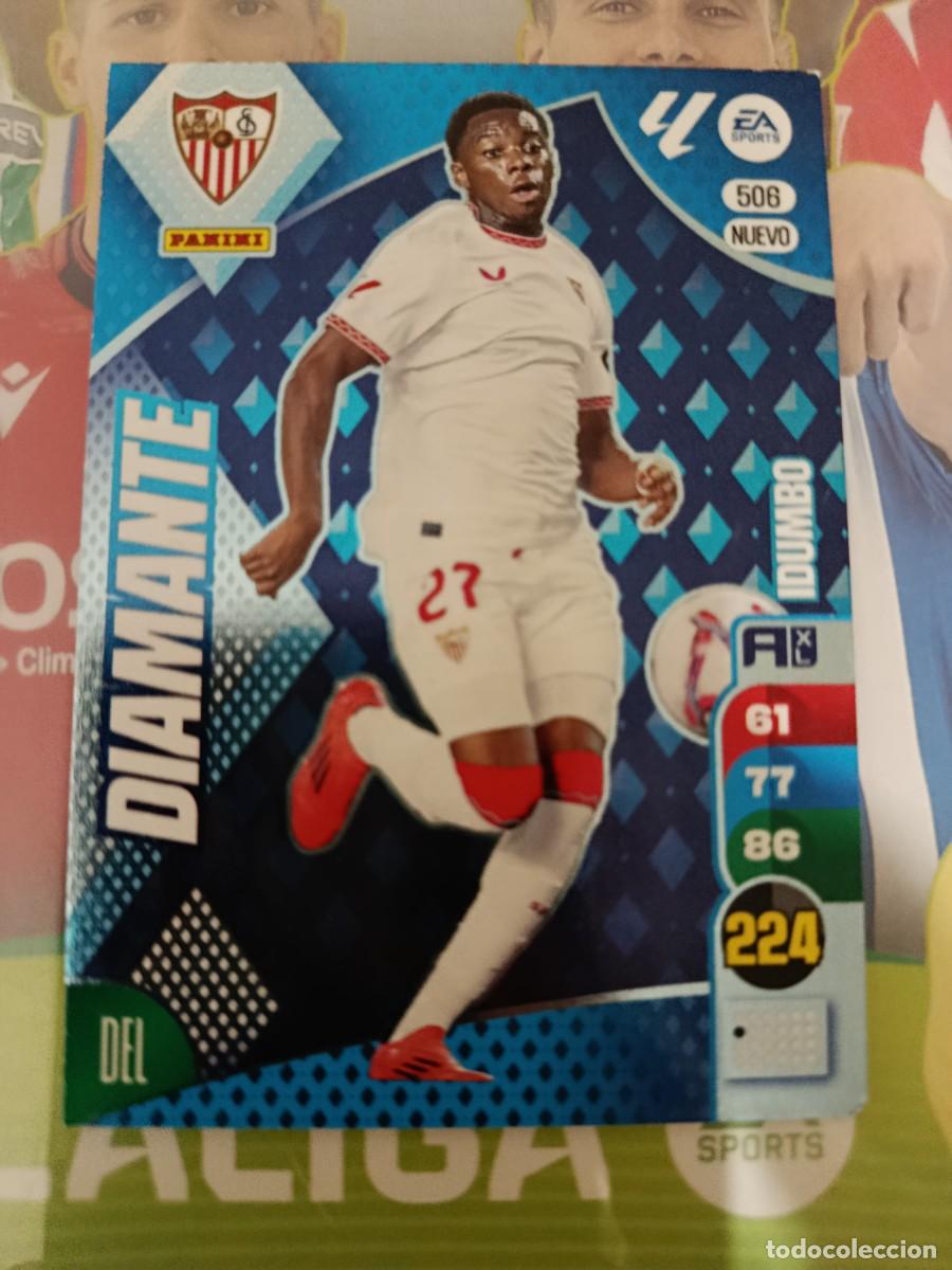 Cromos de f&uacute;tbol: Adrenalyn 24/25. 506- Idumbo. Sevilla. Nuevo diamante.