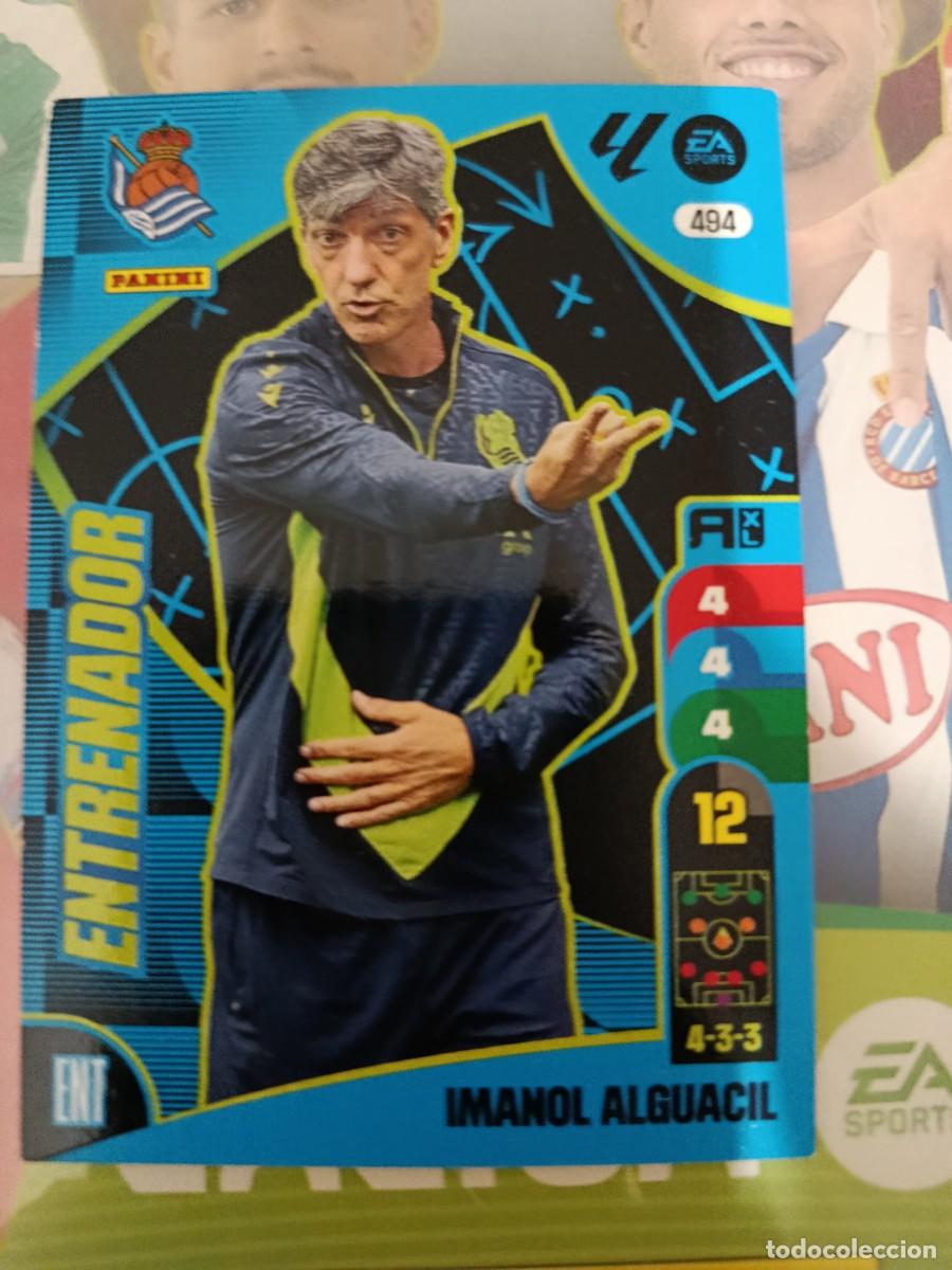 Cromos de f&uacute;tbol: Adrenalyn 24/25. 464- Imanol. Real Sociedad. Entrenador.