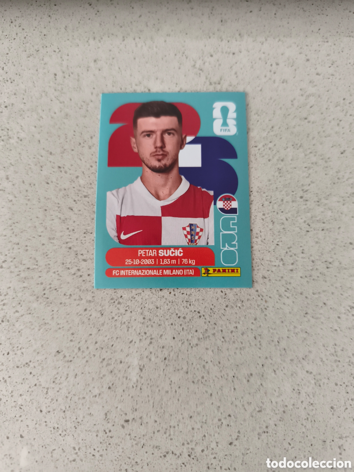 Cromos de f&uacute;tbol: CROMO N&Uacute;MERO 15 SUCIC CROACIA. MUNDIAL 2026. PANINI.