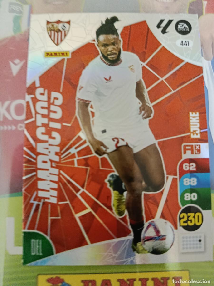 Football Stickers: Adrenalyn 24/25. 441- Ejuke. Sevilla. Impactos.
