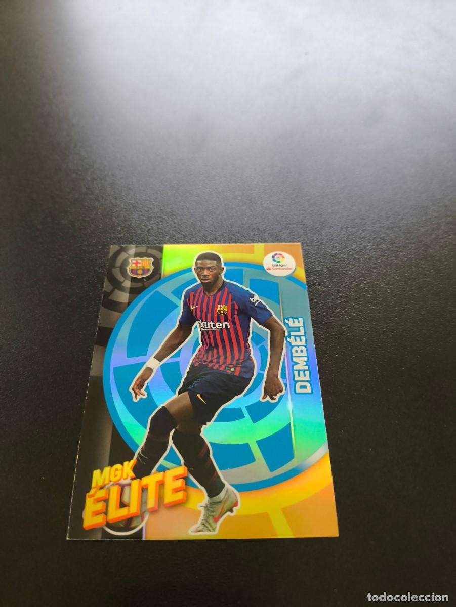 Cromos de f&uacute;tbol: 364 Ousmane Demb&eacute;l&eacute; BARCELONA MGK ELITE PANINI LIGA MECRACRACKS MGK 2019 2020 19 20 NO ESTE
