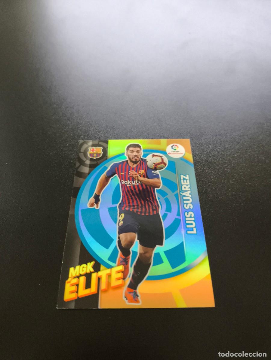 Cromos de f&uacute;tbol: 368 Luis Su&aacute;rez BARCELONA MGK ELITE PANINI LIGA MECRACRACKS MGK 2019 2020 19 20 NO ESTE