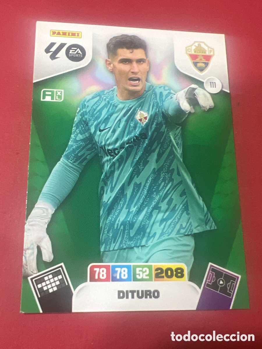 Cromos de f&uacute;tbol: C2126. 111 DITURO ELCHE ADRENALYN LIGA 25 26 2025 2026 PANINI album