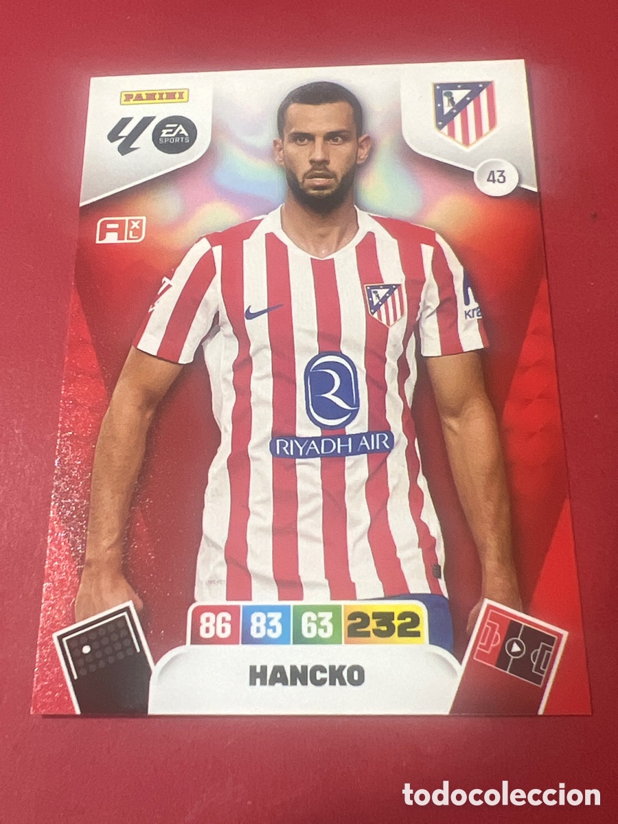 Cartes &agrave; collectionner de Football: C2200. PANINI ADRENALYN XL LIGA 2025-2026 25-26 &ndash; David Hancko Atl&eacute;tico de Madrid N&ordm; 43