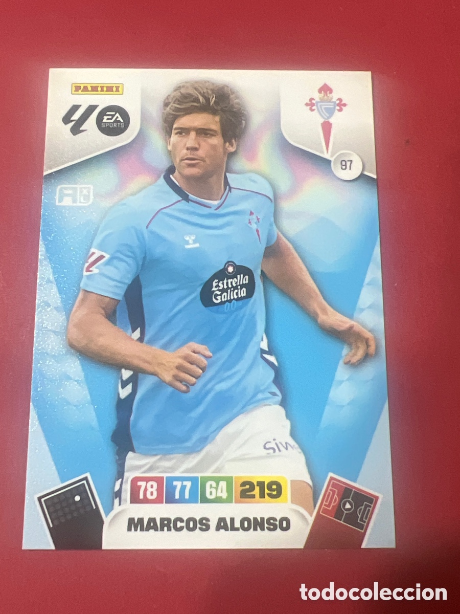Cromos de Futebol: C2206. CARD ADRENALYN XL PANINI 2025-2026 25 26 REGULAR MARCOS ALONSO CELTA 97